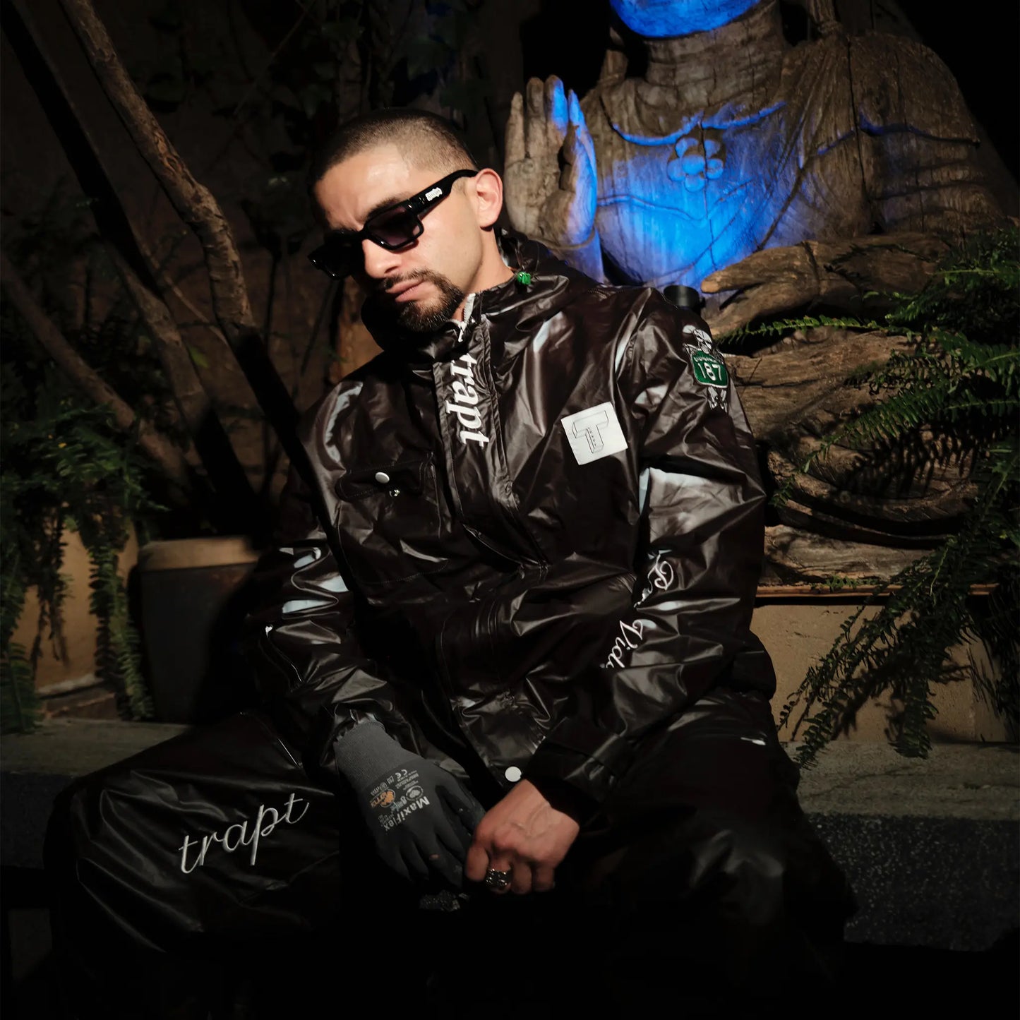 Great grey white windbreaker jacket TRVPTCLOTHING