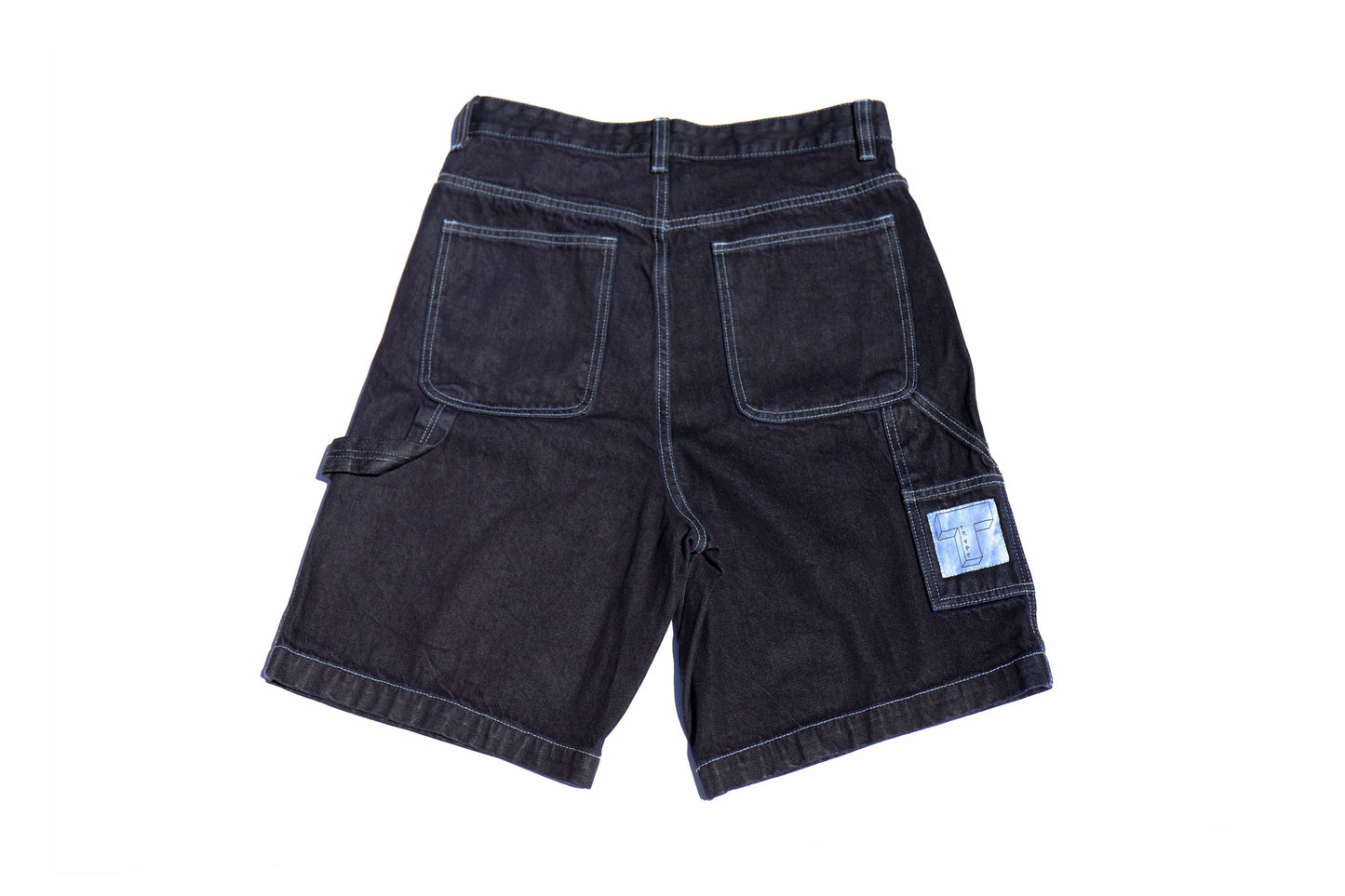 Trapt Denim Stitched Shorts