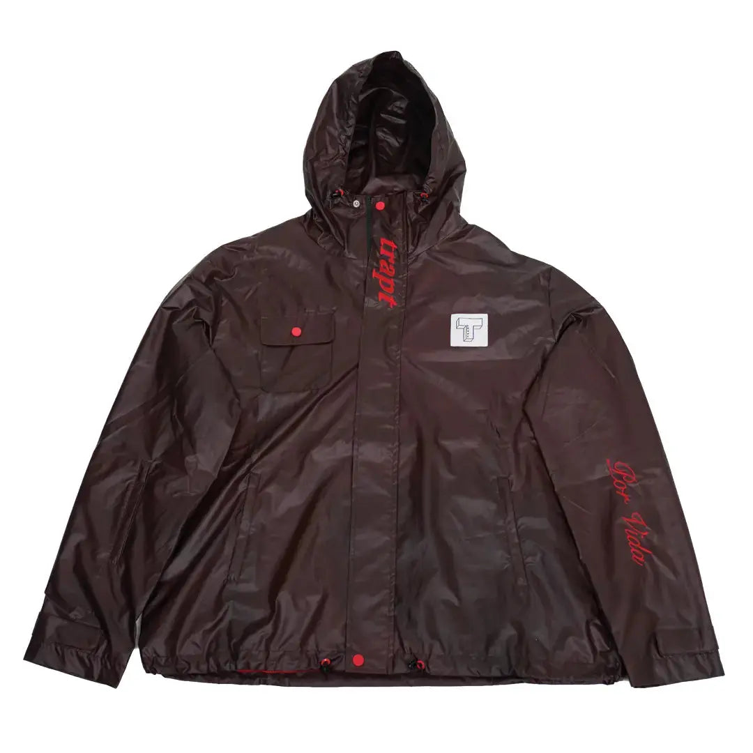 Great grey white windbreaker jacket TRVPTCLOTHING