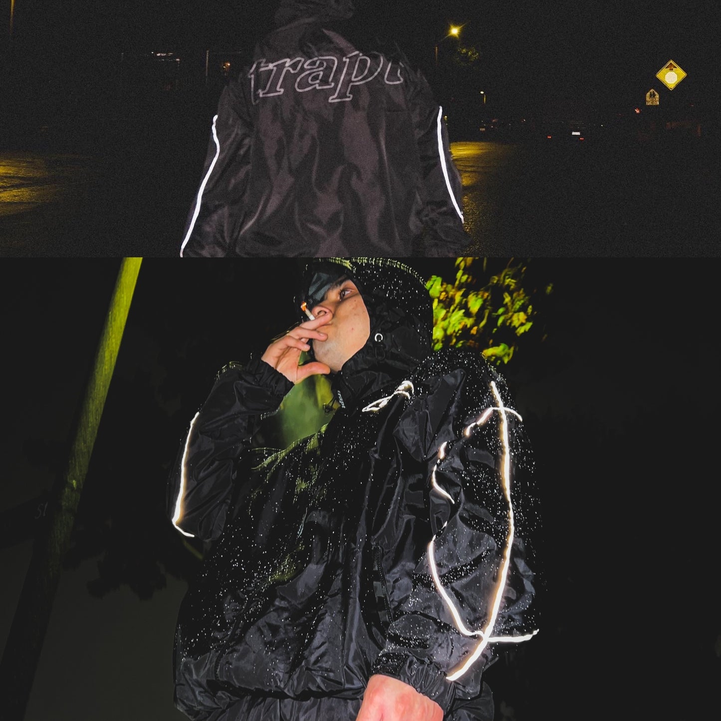 Reflective Windbreaker Zip Up